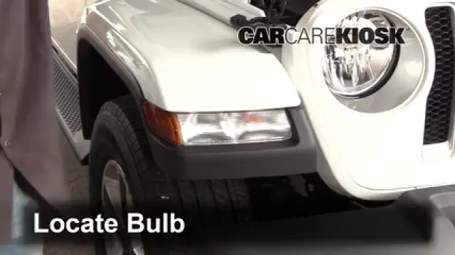 2018 Jeep Wrangler Unlimited Sport 3.6L V6 Lights Turn Signal - Front (replace bulb)